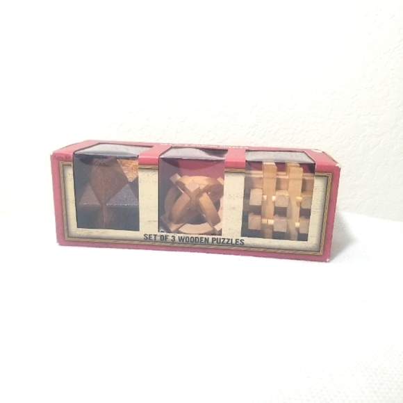 Other - Set of 3 Wooden Puzzle